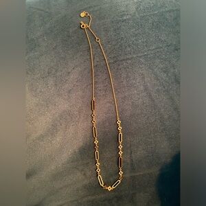 Gorjana 18k gold plated necklace geometric pattern